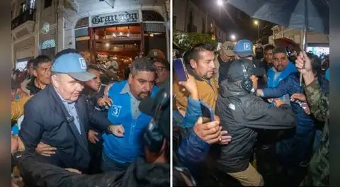 Rechazan a Rafael López Aliaga en Arequipa: población le grita "Porky corrupto"