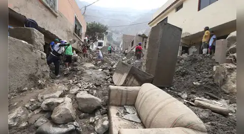 IGP vigila la quebrada Huaycoloro y Río Seco ante incremento de riesgos por huaicos