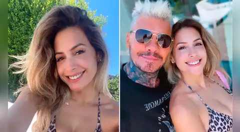 Milett Figueroa reaparece con Marcelo Tinelli en una piscina y descartan ruptura: “Con mi amor”