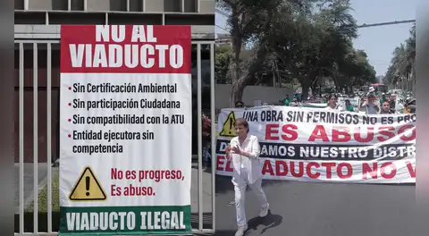 Paralizan temporalmente Viaducto Javier Prado, pero vecinos exigen cancelación total: "No tiene estudios técnicos y es obsoleta"