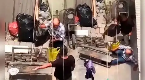 Hombre golpea a su padre adulto mayor en Ate y vecina graba la agresión: Policía intervino al sujeto