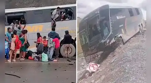 Choque frontal entre bus interprovincial y automóvil deja dos adultos y dos menores fallecidos en la vía Canta-Huayllay, en Pasco