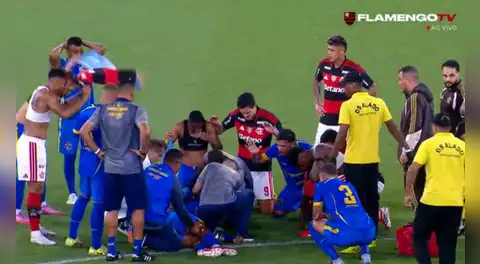 Alexandre Souza, compañero de Alexander Lecaros en Brasil, convulsionó en pleno partido contra Flamengo: jugadores se pusieron a rezar