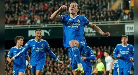 Real Madrid venció al Valencia de visita y sigue en la lucha por el liderato de LaLiga de España