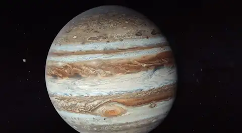 La Antártida puede estar cubierta por hielo de hasta 4 km de espesor, pero no se compara con lo que hay cerca de Júpiter