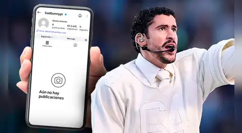 Bad Bunny sorprende a sus fans tras borrar su Instagram luego de su presentación en el Super Bowl 2026