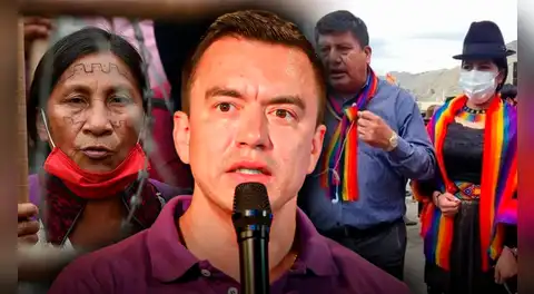 Ecuarunari iniciará proceso para impulsar revocatoria de Daniel Noboa como presidente de Ecuador