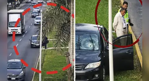 Auto se desvía y atropella a hombre que esperaba para cruzar en la av. Javier Prado: cámaras grabaron el hecho