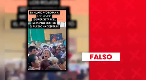 Ciudadanos sí expresaron su rechazo a María Agüero y Waldemar Cerrón en Huancayo, pero el video no es actual: sucedió en 2024