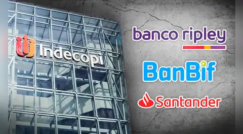 Indecopi abre procesos sancionadores contra Banco Ripley, BanBif y Santander por presuntas trabas a reclamos