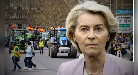 Miles de agricultores con tractores protestan en Madrid contra el acuerdo entre UE y Mercosur: "Consumirán productos de peor calidad"
