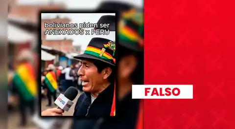 Boliviano no pide que anexen su país a Perú: video fue generado con IA