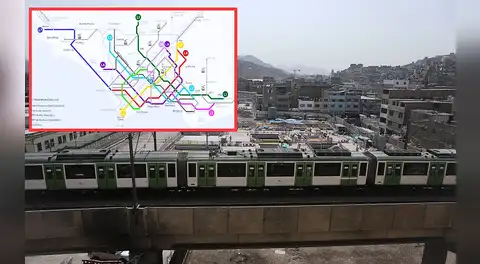 Las tres nuevas líneas de Metro que propone la ATU para Lima y Callao: serán nueve en total