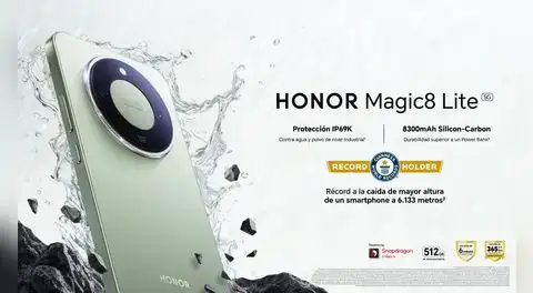 HONOR Magic8 Lite llega al Perú: resistencia con récord Guinness y una batería diseñada para durar días