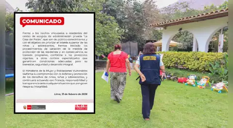 Milagros Jáuregui: MIMP ordena traslado progresivo de menores que residen en albergue ‘La Casa del Padre’