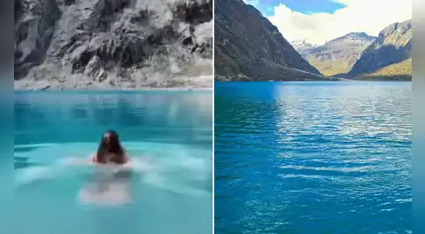 Turista identificada por video viral en TikTok enfrentaría multa de hasta S/55.000 por bañarse en la laguna 69, pese a prohibición
