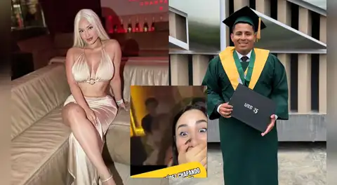 Modelo Nadeska Widausky es captada besando al streamer Ángel Ramírez en discoteca de Miraflores