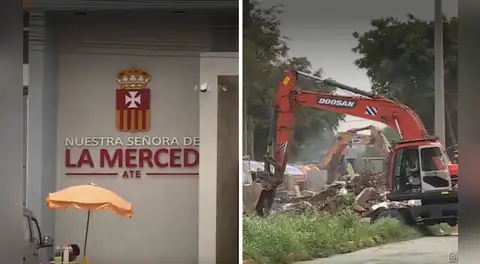 Municipalidad de Ate destruye parte del emblemático colegio La Merced para liberar tramo de avenida: institución denuncia “atropello”