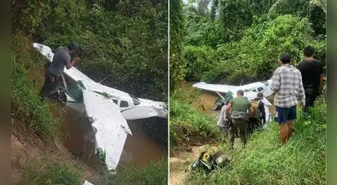 Avioneta de la PNP que trasladaba a detenido por narcotráfico sufre desperfecto rumbo a Pucallpa