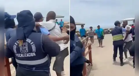 Hombre agrede a fiscalizadora en Playa Agua Dulce durante operativo municipal en Chorrillos: sujeto fue liberado
