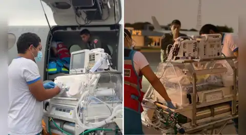 Bebé prematuro es salvado de morir tras ser evacuado de emergencia a Lima desde Junín