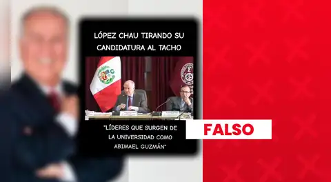 Es falso que Alfonso López Chau elogió a Abimael Guzmán: palabras fueron sacadas de contexto