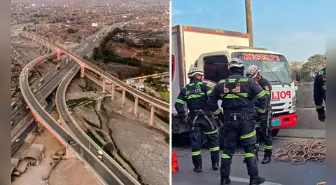 Reabren accesos a la vía expresa Línea Amarilla tras hallazgo de policía rescatista en el río Rímac