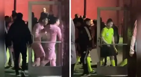 Lionel Messi intentó encarar al árbitro tras caer goleado 3-0 en la MLS: Luis Suárez tuvo que frenarlo