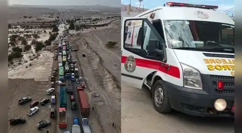 Mujer muere tras descompensarse mientras esperaba pase vehicular por huaicos en la Panamericana Sur