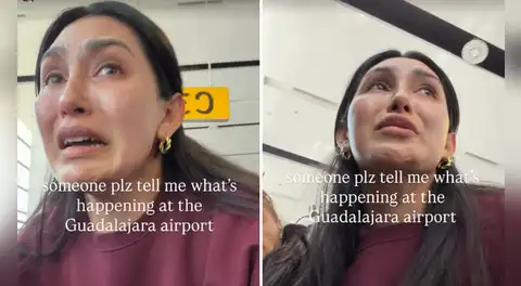 Influencer mexicana vivió momentos de terror en el aeropuerto de Guadalajara tras crisis de seguridad en Jalisco: "Póngase en el piso, abuelita"