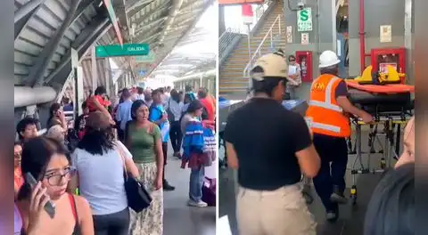 Cierran temporalmente tres estaciones de la Línea 1 del Metro por ingreso de pasajero a la vía férrea