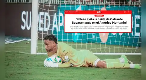 Pedro Gallese dejó impresionado a prensa colombiana con espectacular atajada con Deportivo Cali: "Evitó la caída"