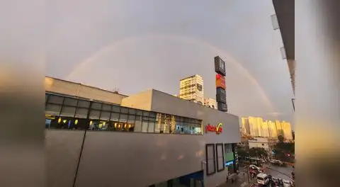 Arcoiris sorprende a limeños tras lluvias de verano: así se observó desde diversos distritos de la capital