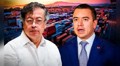 Ecuador elevará aranceles al 50% a Colombia ante la falta de "medidas efectivas" contra el crimen organizado