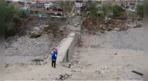 Defensoría alerta riesgos frente a huaicos por falta de obras en quebradas de Chaclacayo y Lurigancho-Chosica