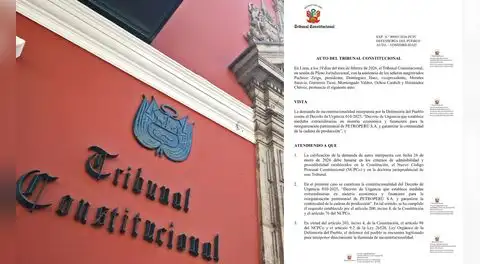 TC admite a trámite demanda contra el decreto de urgencia que privatiza Petroperú