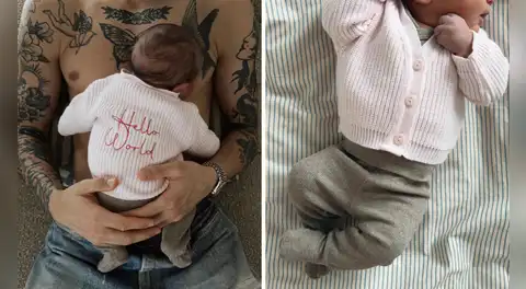 ¡Bienvenida al mundo! Oliver Sonne y su novia se convierten en padres por primera vez y publican tiernas fotos de su bebé