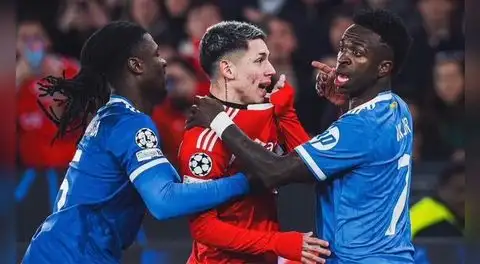 FIFA implementaría la 'Ley Vinícius' para sancionar a jugadores que se cubran la boca al hablar con rivales durante un partido