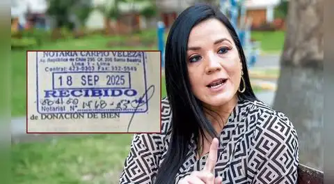 Notario afirma que sello en documento de traspaso vehicular presentado por Marisel Linares es falso