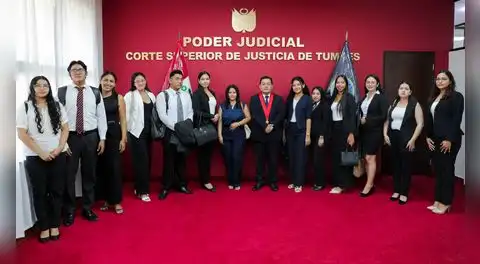 Corte de Tumbes da la bienvenida a universitarios del Programa SECIGRA