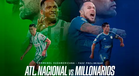 Atlético Nacional vs Millonarios HOY: Edwin Cardona será baja en el partido de Copa Sudamericana 2026