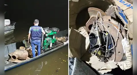 Iquitos: sentencian a ciudadano colombiano capturado con accesorios para dragas destinados a la minería ilegal