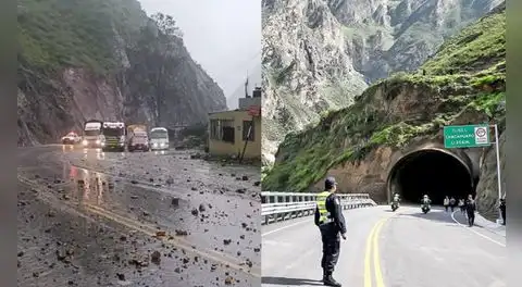 Cierre total de la Carretera Central: fuertes lluvias provocaron deslizamientos en las vías