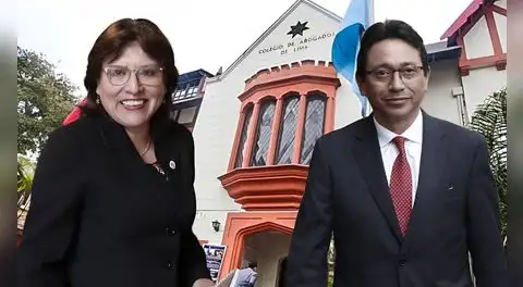 Elecciones en el CAL: abogados decidirán entre Delia Espinoza y Humberto Abanto a su nuevo decano