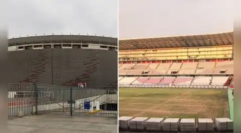 Cancha del Estadio Nacional presenta deterioro, pero recinto alberga evento religioso de 2 días