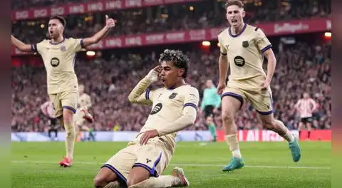 El Barcelona sigue de líder en LaLiga tras vencer al Athletic Club con solitario gol de Lamine Yamal
