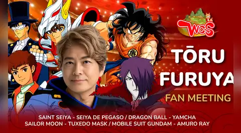 Toru Furuya, voz legendaria del anime, llegará a Lima para la final nacional de cosplay que llevará a los ganadores a Japón