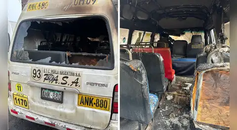 Sujetos incendian combi en el Callao: dueño venía siendo extorsionado