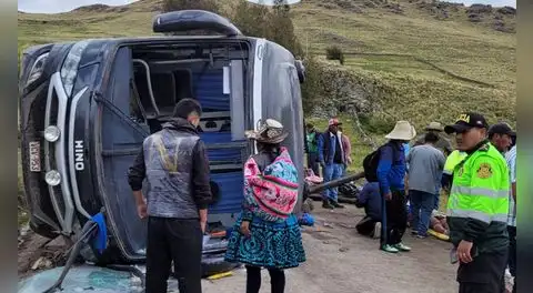 Bus que partió de Cusco registró volcadura en Chumbivilcas: reportan una mujer fallecida y 39 heridos