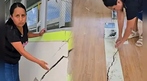 Piura: denuncian daños estructurales en colegio entregado en 2024